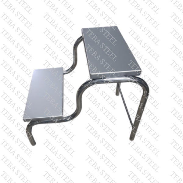 سلم (2 درجة - نيكل كروم/ستانلس ستيل)